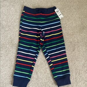 Colorful rainbow navy Striped Kids' sweats joggers